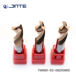 HRC55-58 3 flute high wear-resistance coating endmill for steel machining