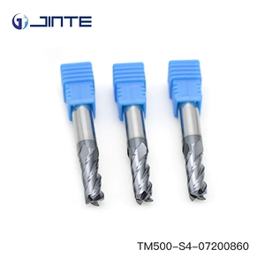 Zhuzhou HRC50 CNC Milling Cutter Solid Carbide End Mill Cutting Tools for Steel D8x60