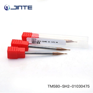 Micro Carbide End mills Extra Long Milling Cutters for Steel Dia1x75