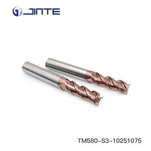 High Quality HRC55 Tungsten Carbide 3 Flute Flat Endmill for CNC Cutting Tools