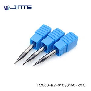 Micro Diameter 2 Flute Standard Length Carbide Ballnose Endmill for Steel Profiling Milling