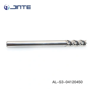 ISO standard metric size 4mm endmill for aluminum milling without coating