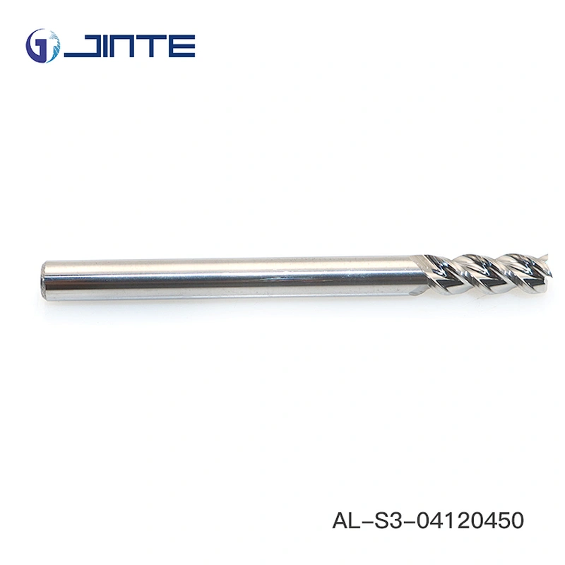 ISO standard metric size 4mm endmill for aluminum milling without coating