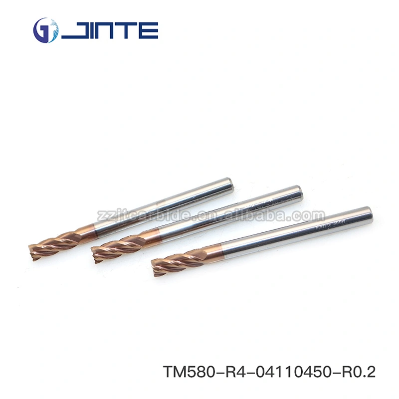 JINTE Solid Carbide HRC50 solid Carbide Corner Radius End Mills End Mill Cutting Tools
