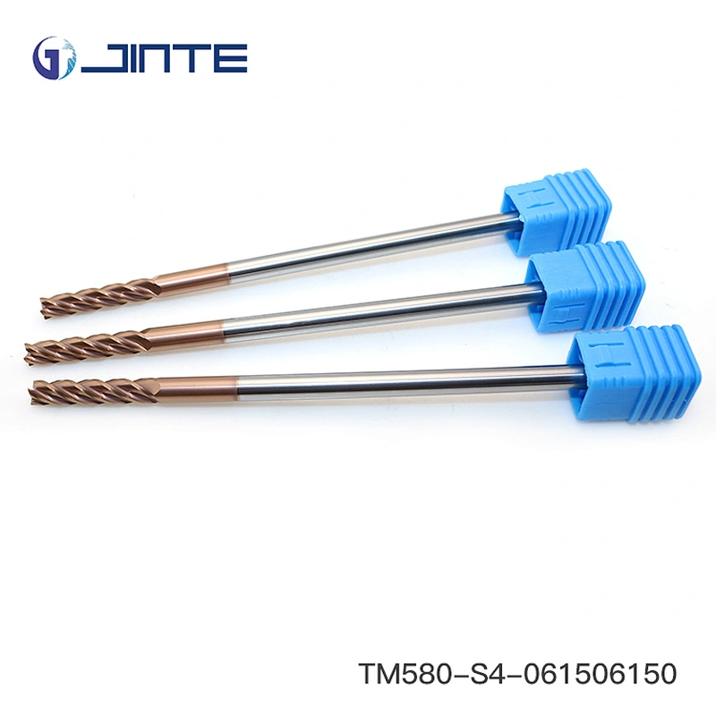 long length 150m endmill HRC58 4 flute milling cutter