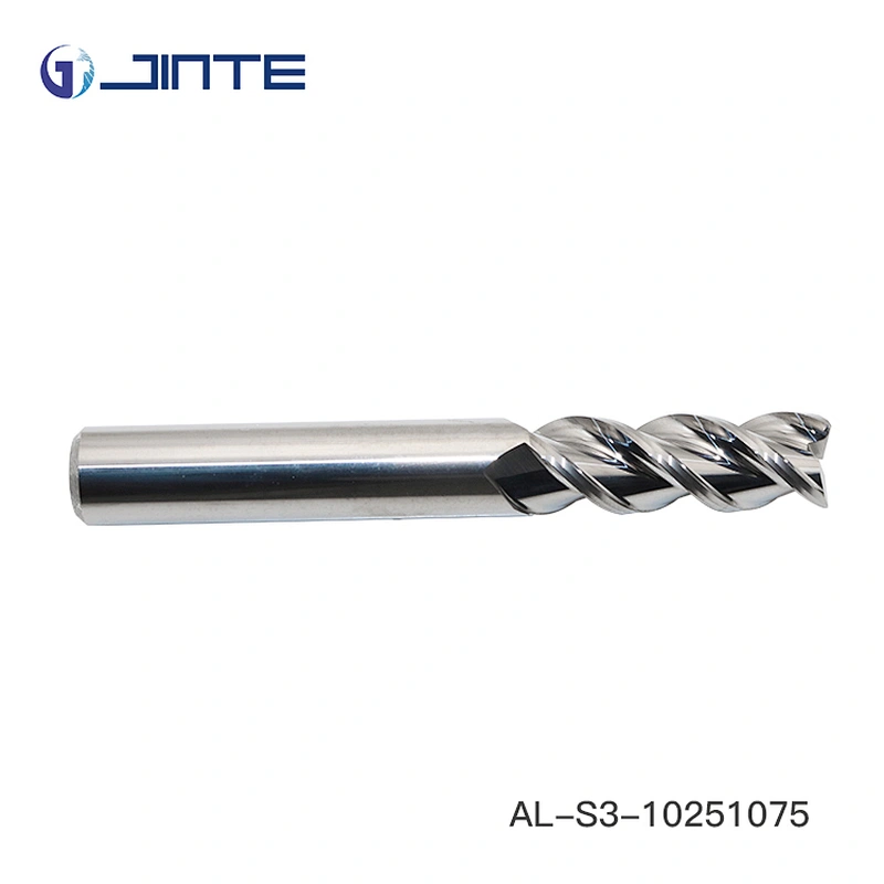 jintge lath tool standard length 3 flutes solid carbide square aluminum alloy processing end mills