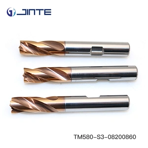 HRC55-58 3 flute high wear-resistance coating endmill for steel machining