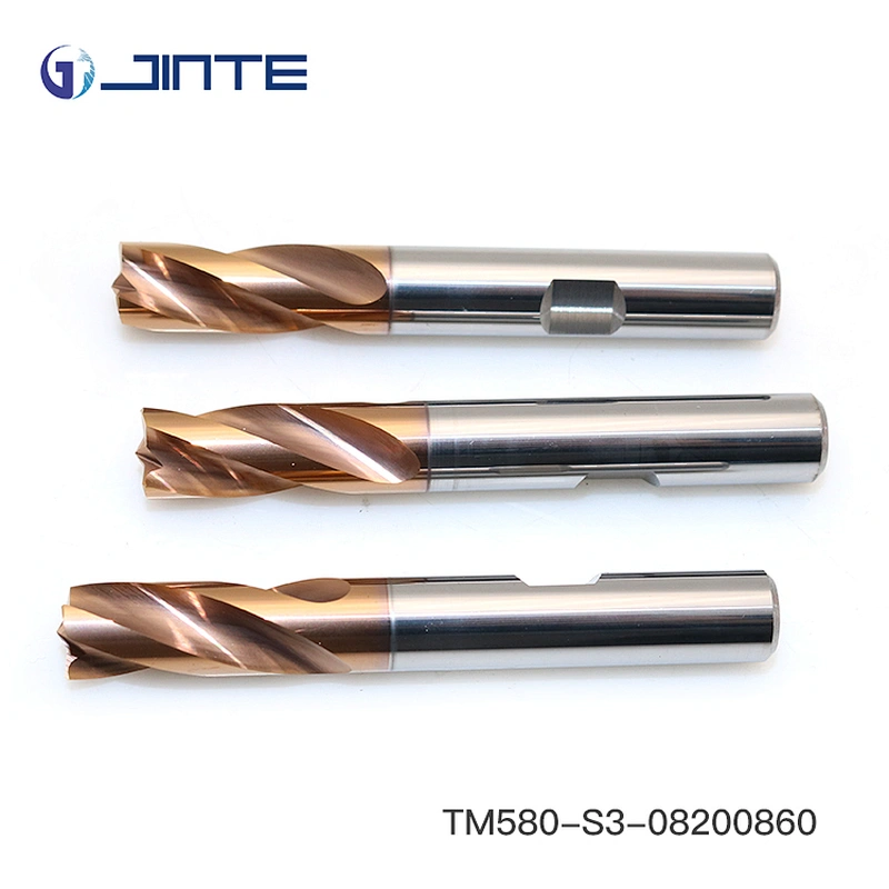 HRC55-58 3 flute high wear-resistance coating endmill for steel machining