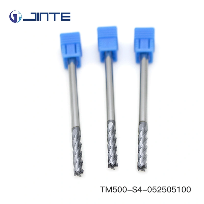 Jinte CNC Tungsten Solid Carbide 4 Flute Flat Extra Long End Mill Cutting Tools