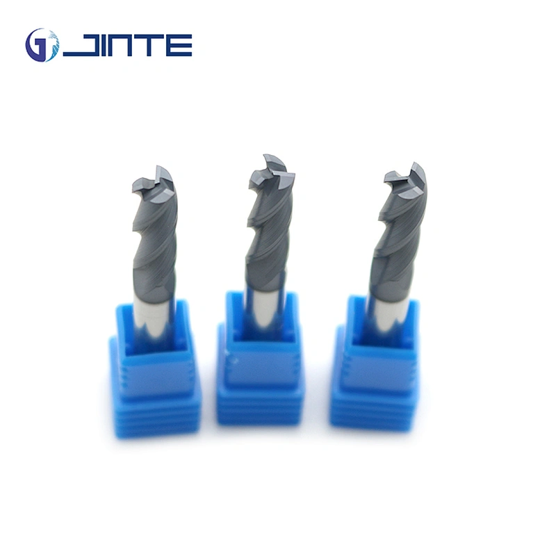 High-performance HRC55 3 Flute Endmill Solid Carbide Square Milling Cutter for Metal