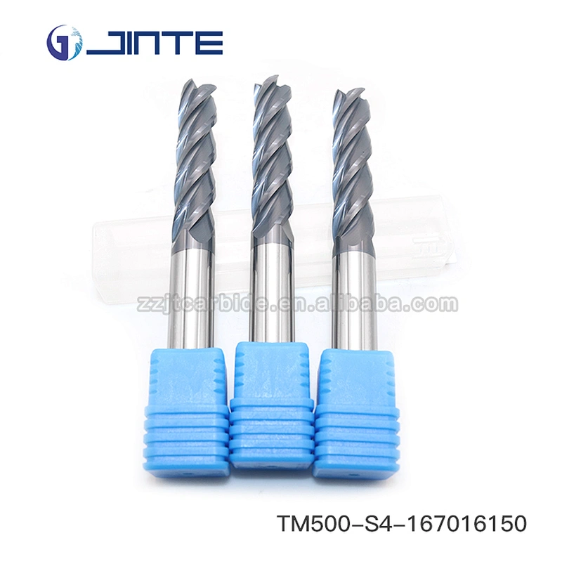 JINTE 4 Flute HRC50  Diameter 16 mm Solid Carbide Milling Cutter End Mills For  CNC Cutting Tools