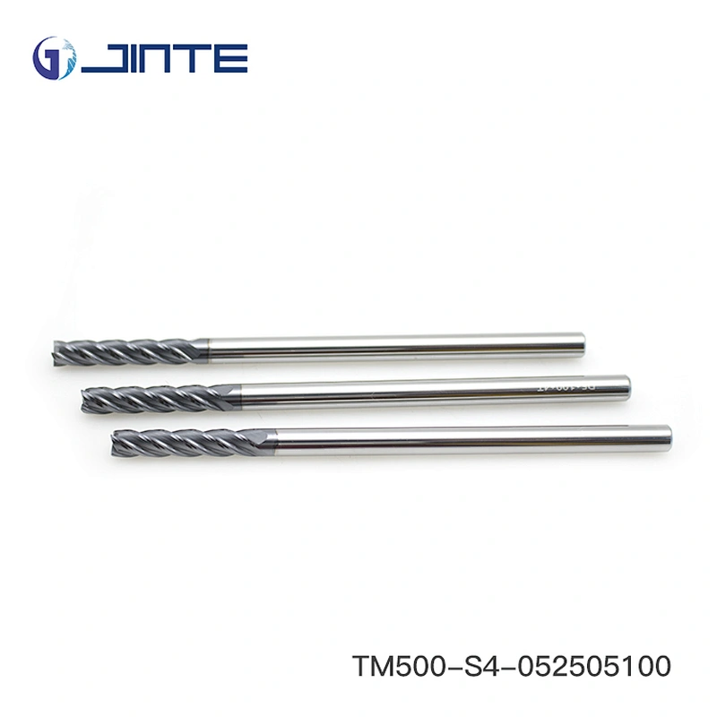 Jinte CNC Tungsten Solid Carbide 4 Flute Flat Extra Long End Mill Cutting Tools
