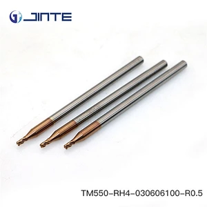 1mm long shank Tungsten Carbide ball End Mill HRC55
