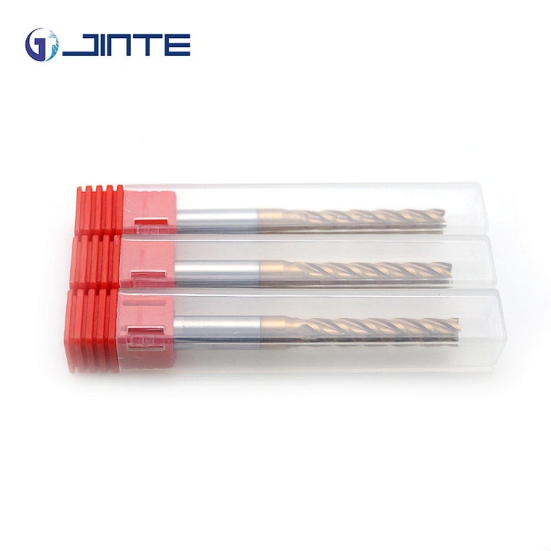 HRC60 Tungsten carbide endmill straight shank 4 flute end mill milling tools