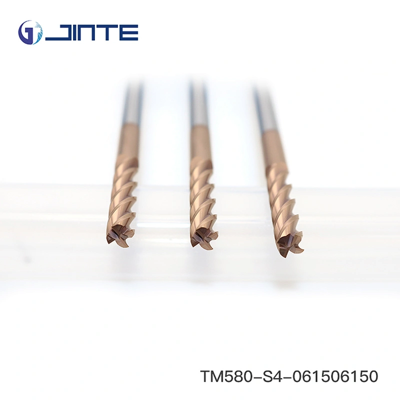 long length 150m endmill HRC58 4 flute milling cutter