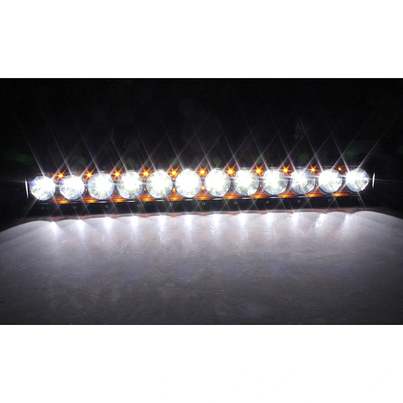 10W LatticePower LED light bar with Amber DRL ,IP68 waterproof with breather,3 Years warranty