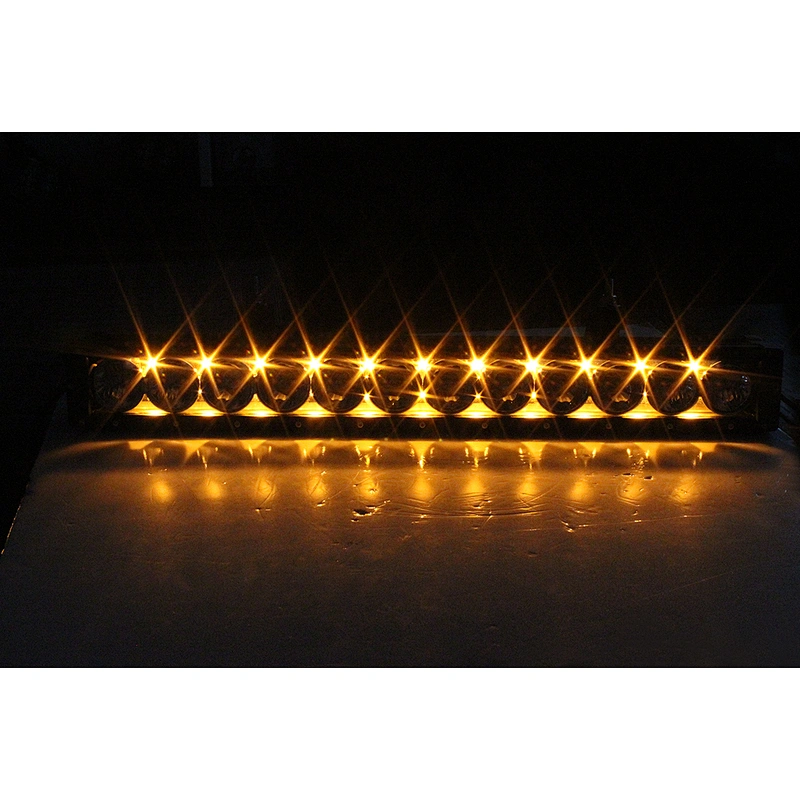 10W LatticePower LED light bar with Amber DRL ,IP68 waterproof with breather,3 Years warranty