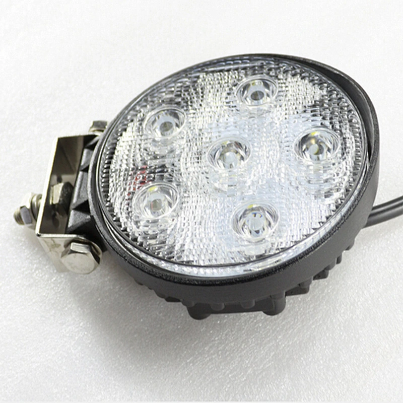18W 1200LM, 10-32V, IP68, Spot/Flood  Round Led Work Light 4X4 offroad, jeep. car, truck