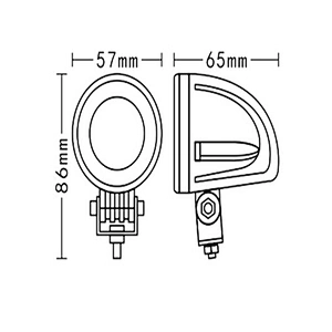 2 Inch 10W LED Work Light For 4x4, Truck, offroad, car