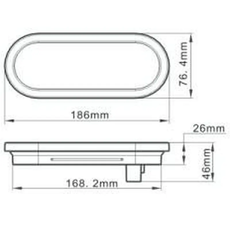 LED Trailer Tail Light, Rear Combination Lamp, Brake/Turn Signal Light, RED/ AMBER