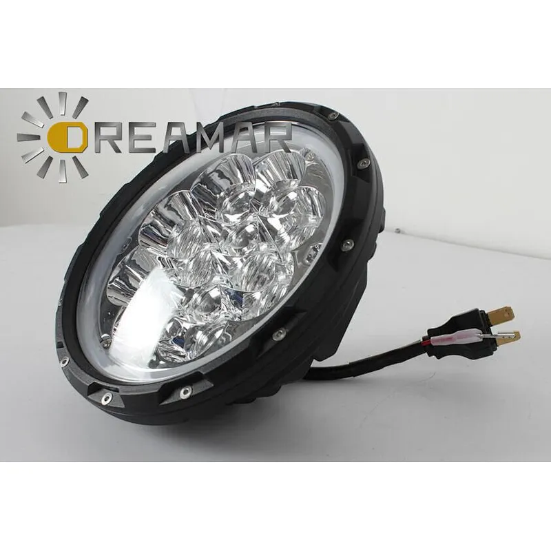 60W 7inch halo harley davidson fog Light /Angel Eyes 6000K, IP68