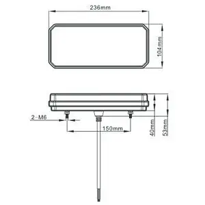 Multifunction Rear Combination Lamp,  with Tail light/ Reflector/ Reverse light/ Fog light/ Stop light/ Dynamic indicator