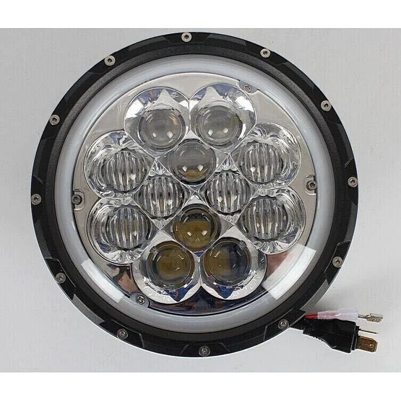 60W 7inch halo harley davidson fog Light /Angel Eyes 6000K, IP68