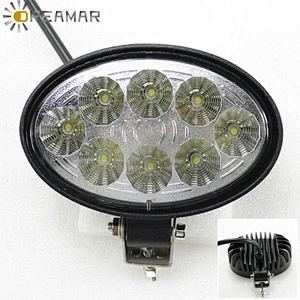​​​​​​​24W OVAL Led Work Lamp Off Road  4X4 Jeep Truck
