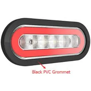 LED Trailer Tail Light, Rear Combination Lamp, Brake/Turn Signal Light, RED/ AMBER