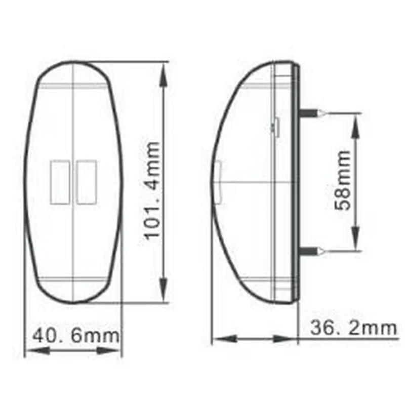 LED Position Side Light, Maker light Clearance Lamp WITH ECE, EMC R10