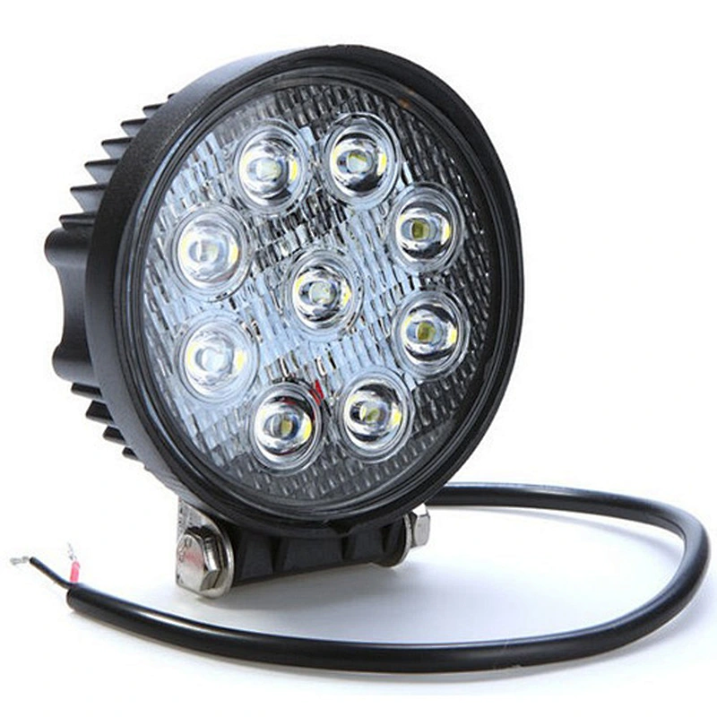 4 Inch Round 27W 1755LM IP68  LED Work Light for car jeep, truck, SUV