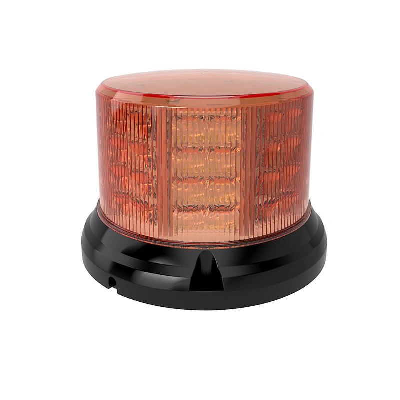 169.2 X 109.9 MM LED BEACON, 15 FLASH PATTERNS, MAGNET OR SCREWS MOUNT, WITH ECE R65,ECE R10,SAE J845 Class 2