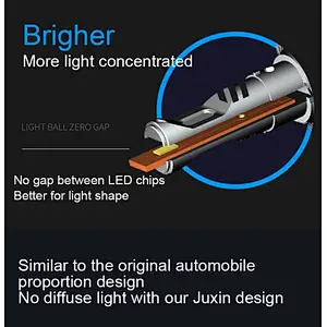 55W 16000lm 3 Colors EMC Built in Canbus IP68 Auto LED Headlight H1 H3 H4 H7 H11 H13 9005 C6 LED Headlight for Car Vehicles, Truck
