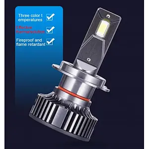 55W 16000lm 3 Colors EMC Built in Canbus IP68 Auto LED Headlight H1 H3 H4 H7 H11 H13 9005 C6 LED Headlight for Car Vehicles, Truck