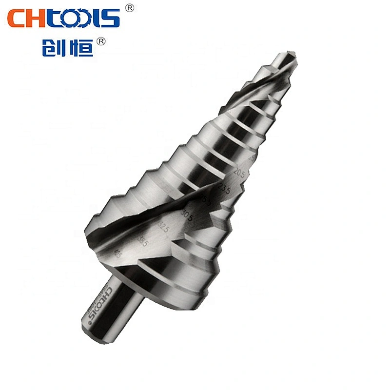 CHTOOLS spiral flute HSS step drill bit