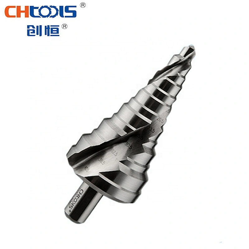CHTOOLS spiral flute HSS step drill bit