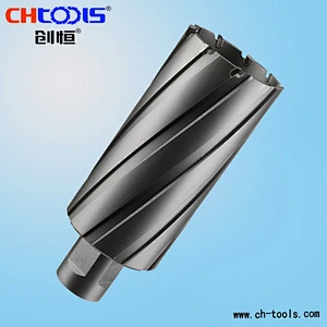 Carbide annular cutter with weldon shank Version P