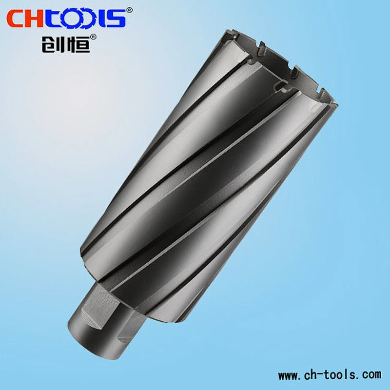 Carbide annular cutter with weldon shank Version P
