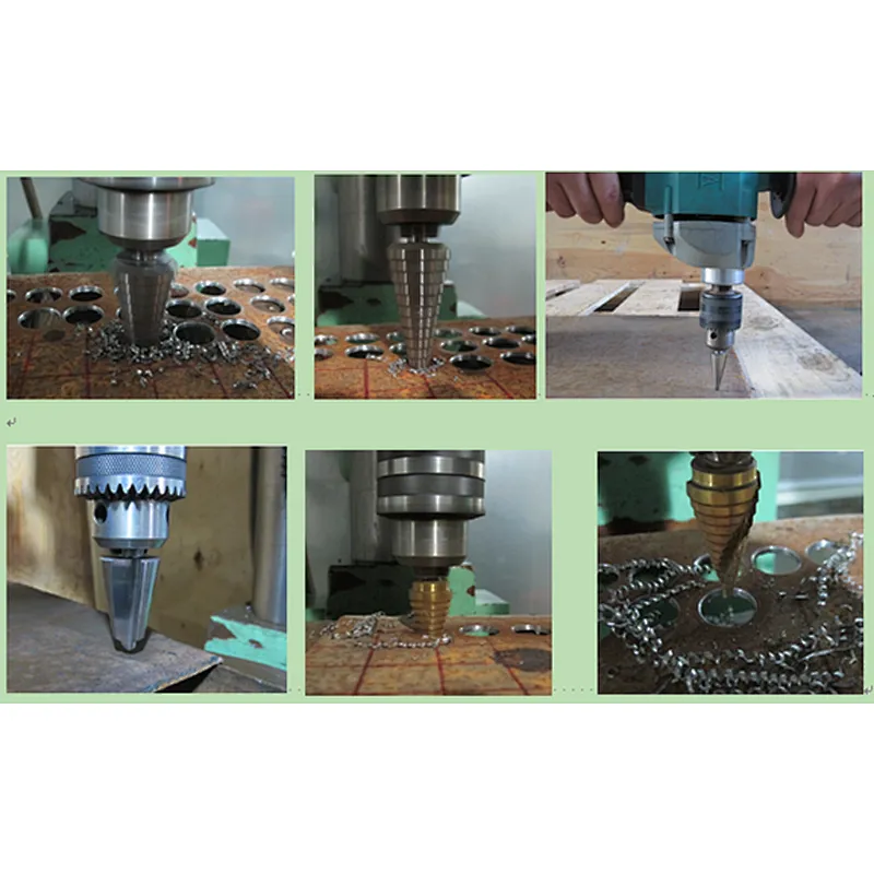 Industrial tools straight flute step drill 5-35mm