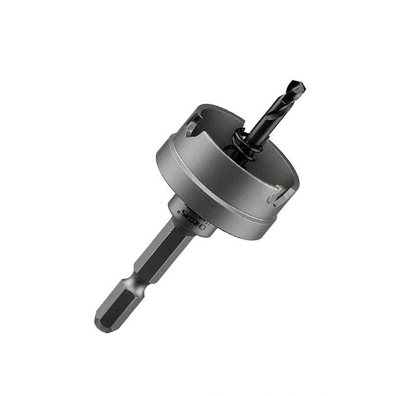 CHTOOLS Sheet metal hole saw for hand drill assembled with high quality center drill and spring
