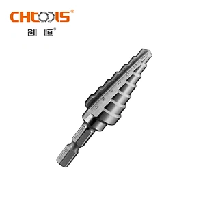 Hex shank step drill bit