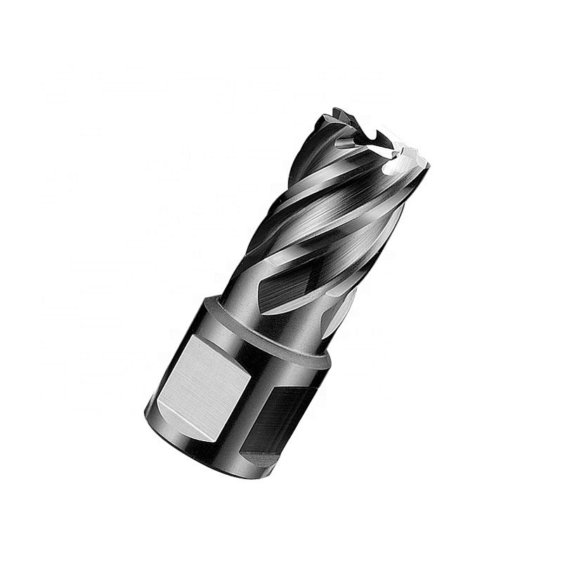 CHTOOLS HSS weldon shank annular cutter in drill press