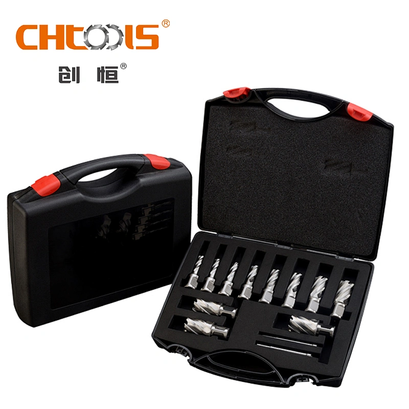 CHTOOLS Coating available weldon shank HSS annular cutter kit with more stable clamping
