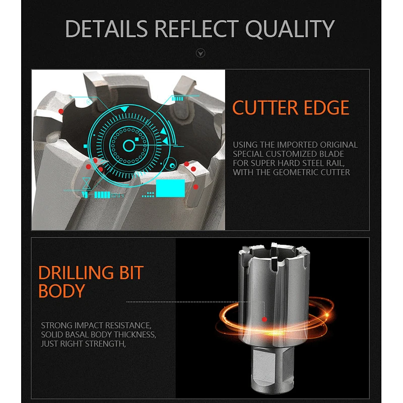 CHTOOLS Factory wholesale carbide rail annular cutter TCT rail cutter