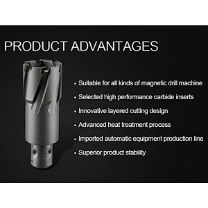 CHTOOLS Fein Quick-in Shank Carbide annular core drill for metal drilling