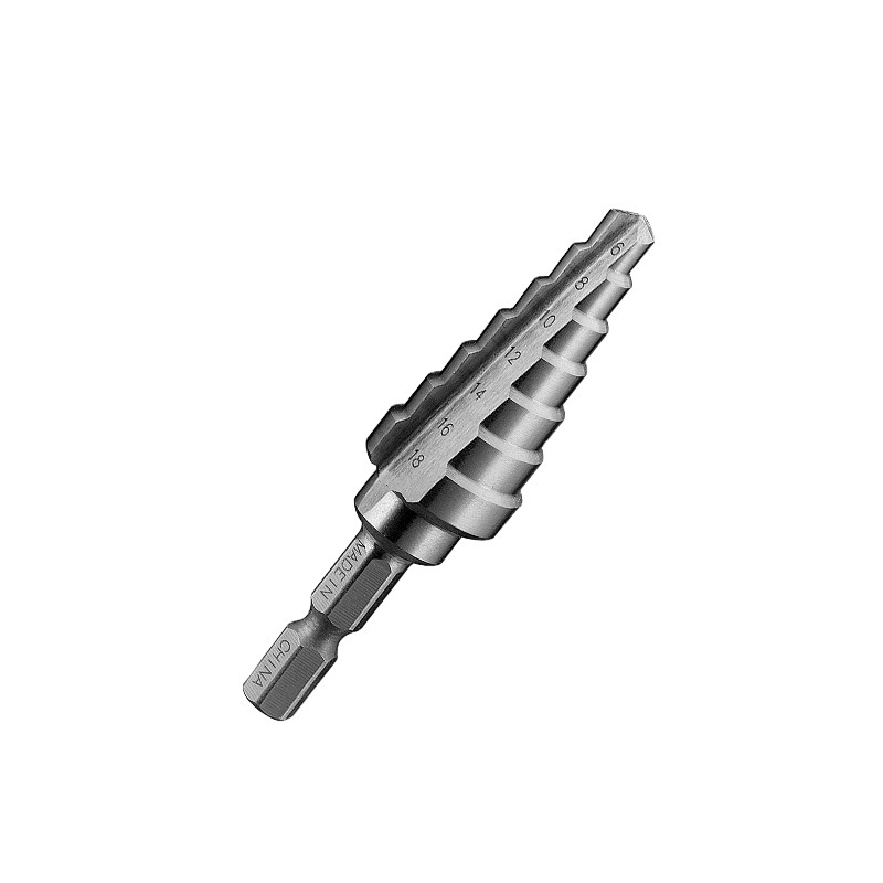 HSS Straight Flute Hardware Tool Hex Shank Step Drill Bits