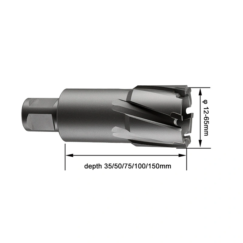 Dia 12-65mm carbide tipped 50mm cutting depth metal hole cutter