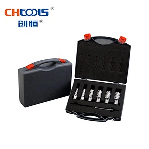 CHTOOLS HSS weldon shank annular cutter in drill press