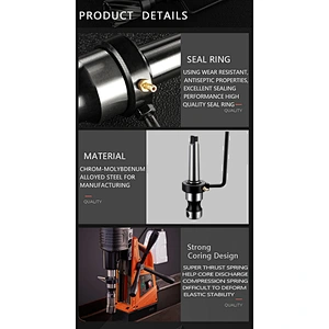CHTOOLS annular cutter arbor with morse taper mt3 for 3/4 in for magnetic drill machine