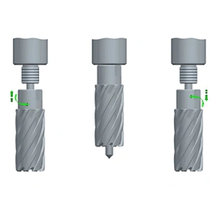 CHTOOLS Thread Shank 50mm HSS Annular Cutters